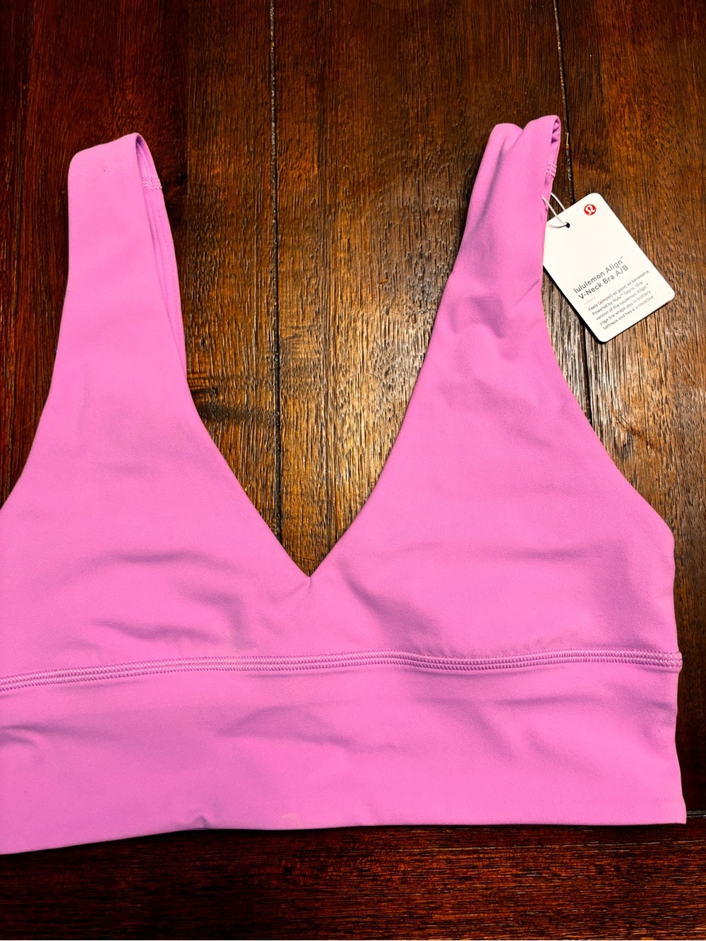lululemon athletica Bright Pink V-Neck Light Support Bralette